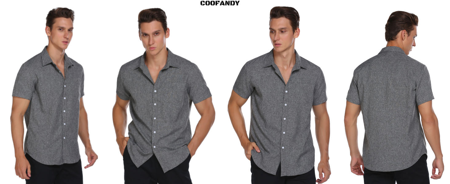 Short Sleeve Button Down Beach Shirt