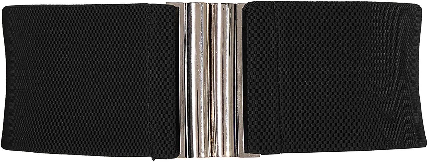 GRACE KARIN Wide Stretchy Vintage Waist Belt with Metal Buckle Muticolored CL409