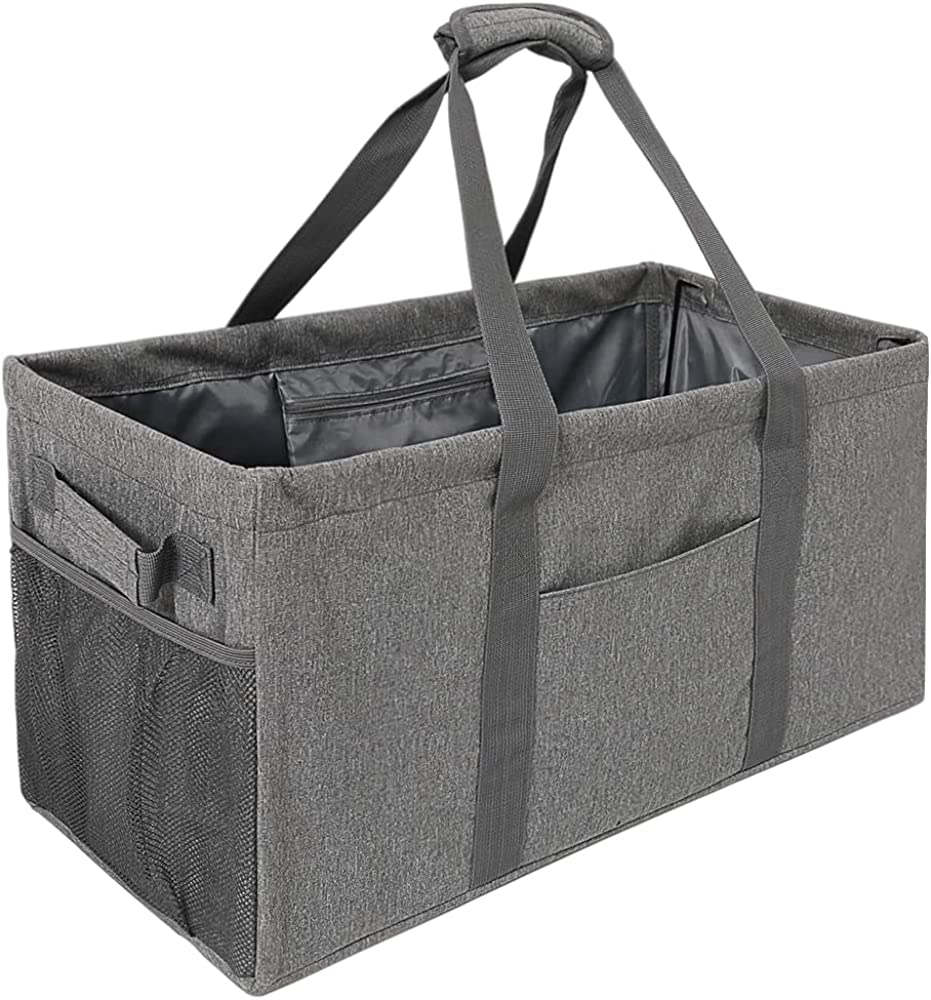 Acnusik Extra Large Utility Tote Bag for Women with Pockets,Canvas Collapsible Tote Bags