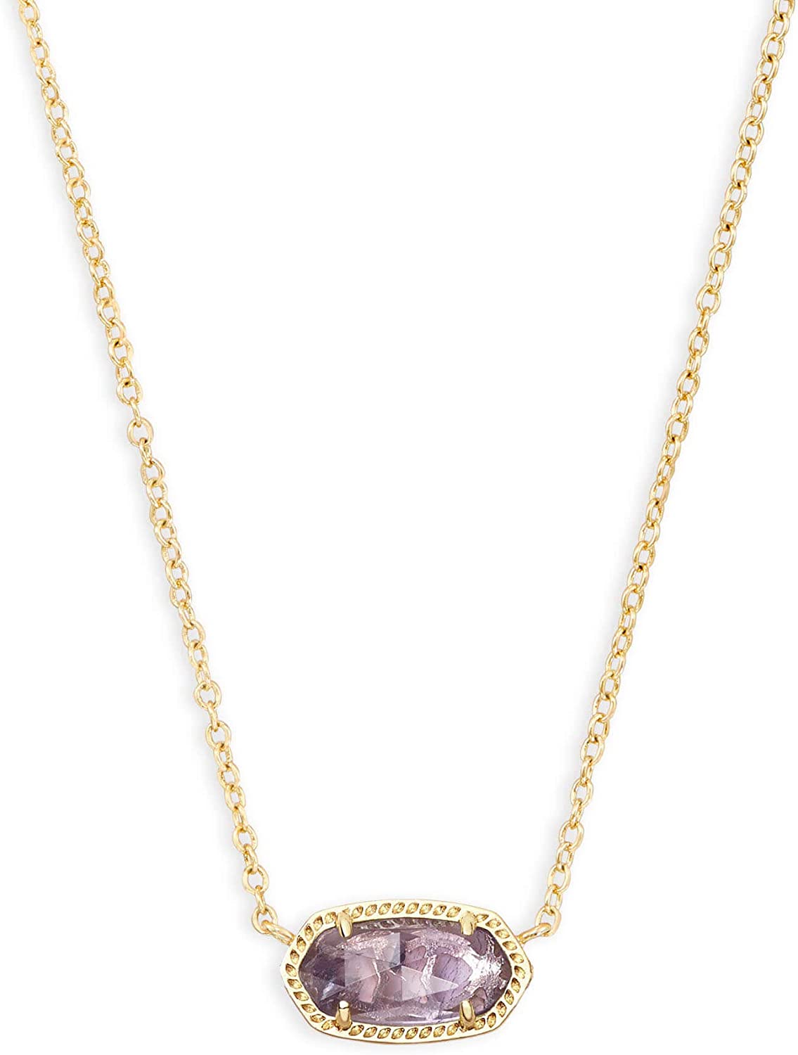 Kendra Scott Elisa Pendant Necklace for Women， Fashion Jewelry， 14k Gold-Plated