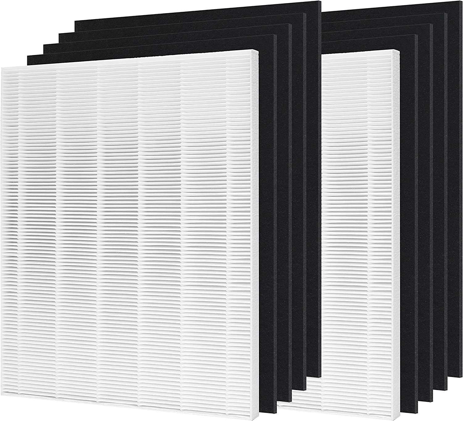 D480 True HEPA Replacement Filter D4, Compatible with Winix D480 Air Purifier, Compare to Winix D4 Filter, 2 H13 Grade True HEPA and 8 Activated Carbon Filters, Item Number 1712-0100-00