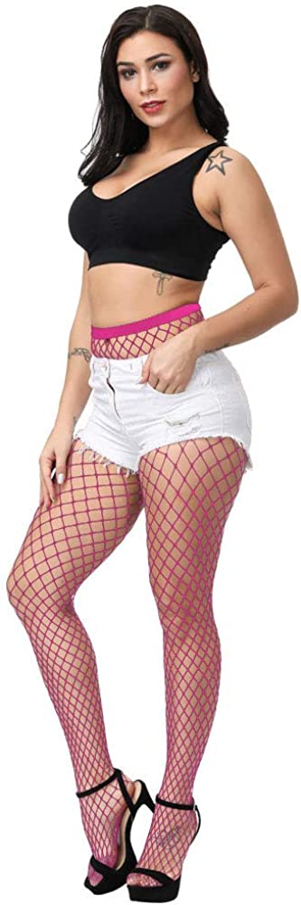 Kikoroco Women's Fishnet Stockings Sexy Tights High Waisted Pantyhose