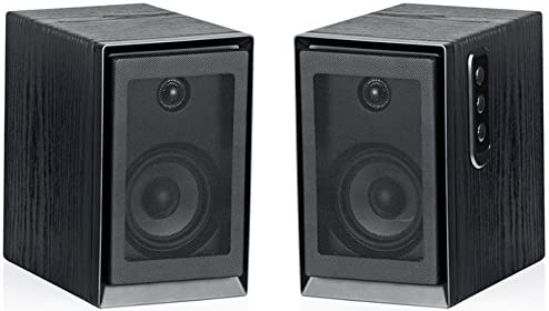 Sykik Pro, SP2551BT Powered Monitor Speakers W/High Definition (HD) Sound and Wireless Bluetooth Connection, Specially Design to Perform with Today's Turntable Systems. (Pair) Sp2551Btbt