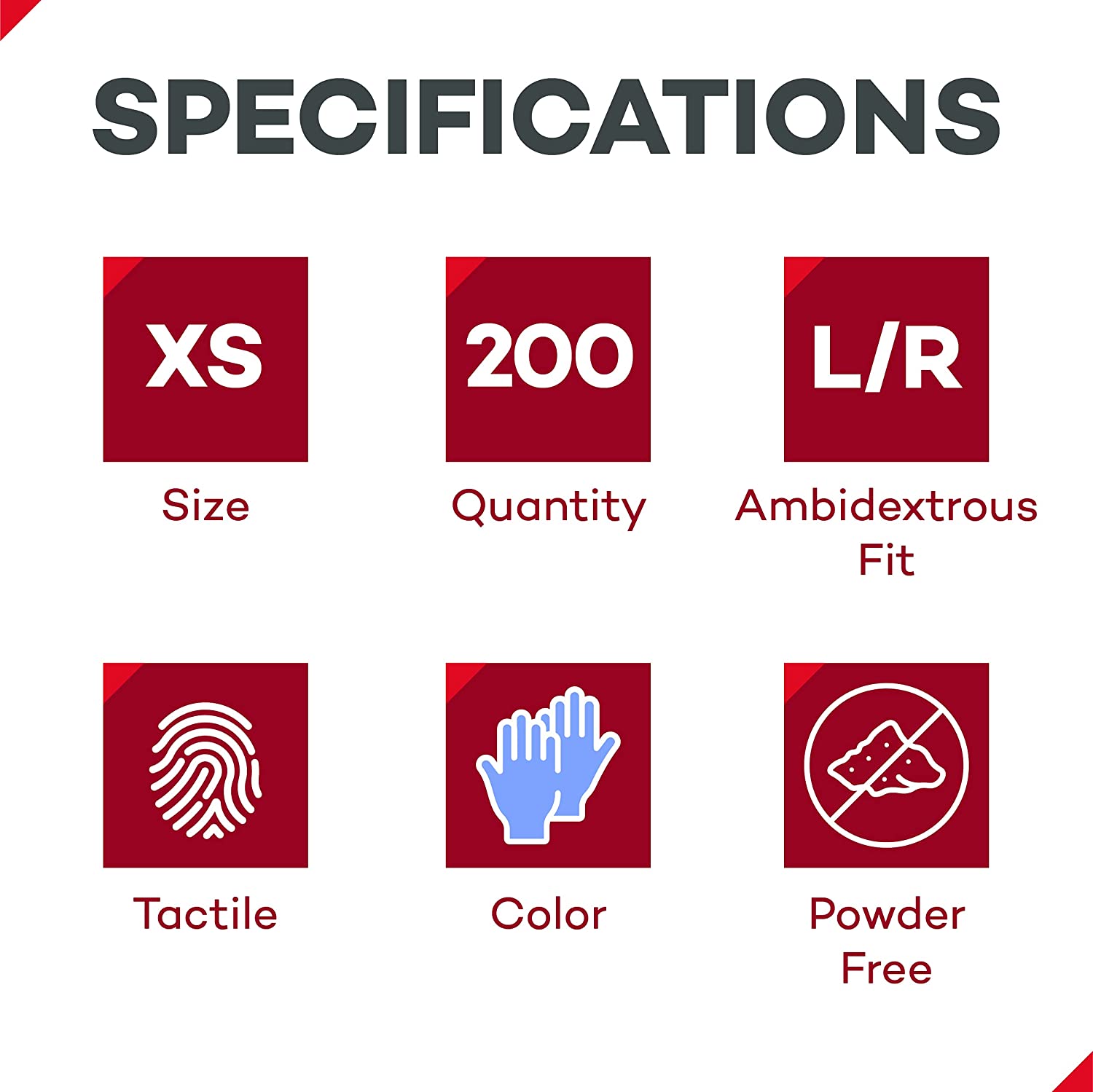 Dealmed Medical Exam Gloves – 200 Count XS Nitrile Gloves, Disposable Gloves, Non-Irritating Latex Free Gloves, Multi-Purpose Use Medical Gloves for a First Aid Kit and Medical Facilities