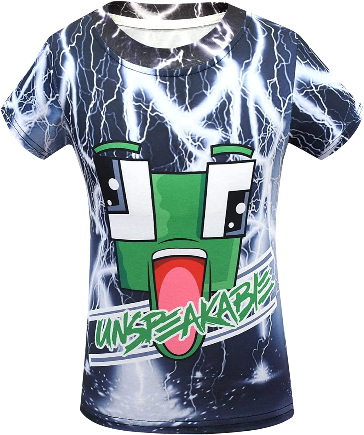 Dotrewes Boys Cartoon Graphic Tee Shirts Kids Preston?Styles?Merch