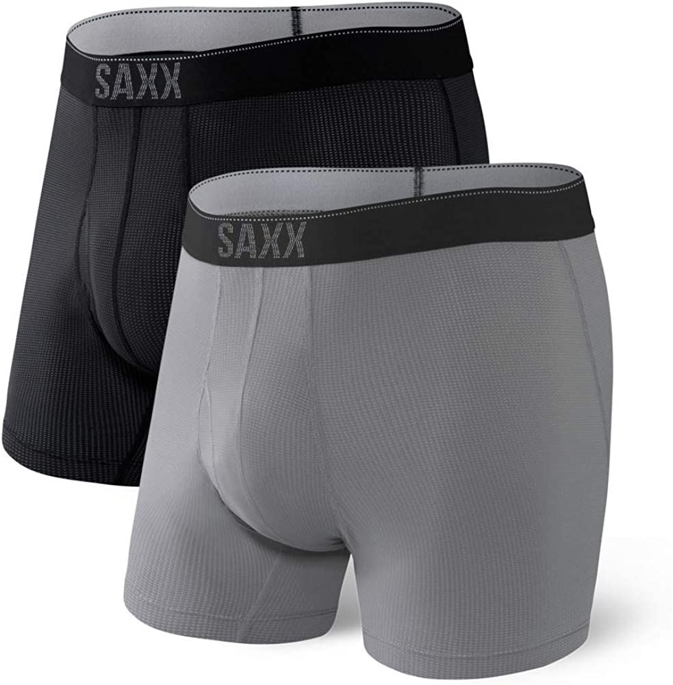 SAXX Men's Underwear Boxer Briefs - Daytripper Boxer Briefs with Built-in Pouch Support – Pack of 2, Underwear for Men