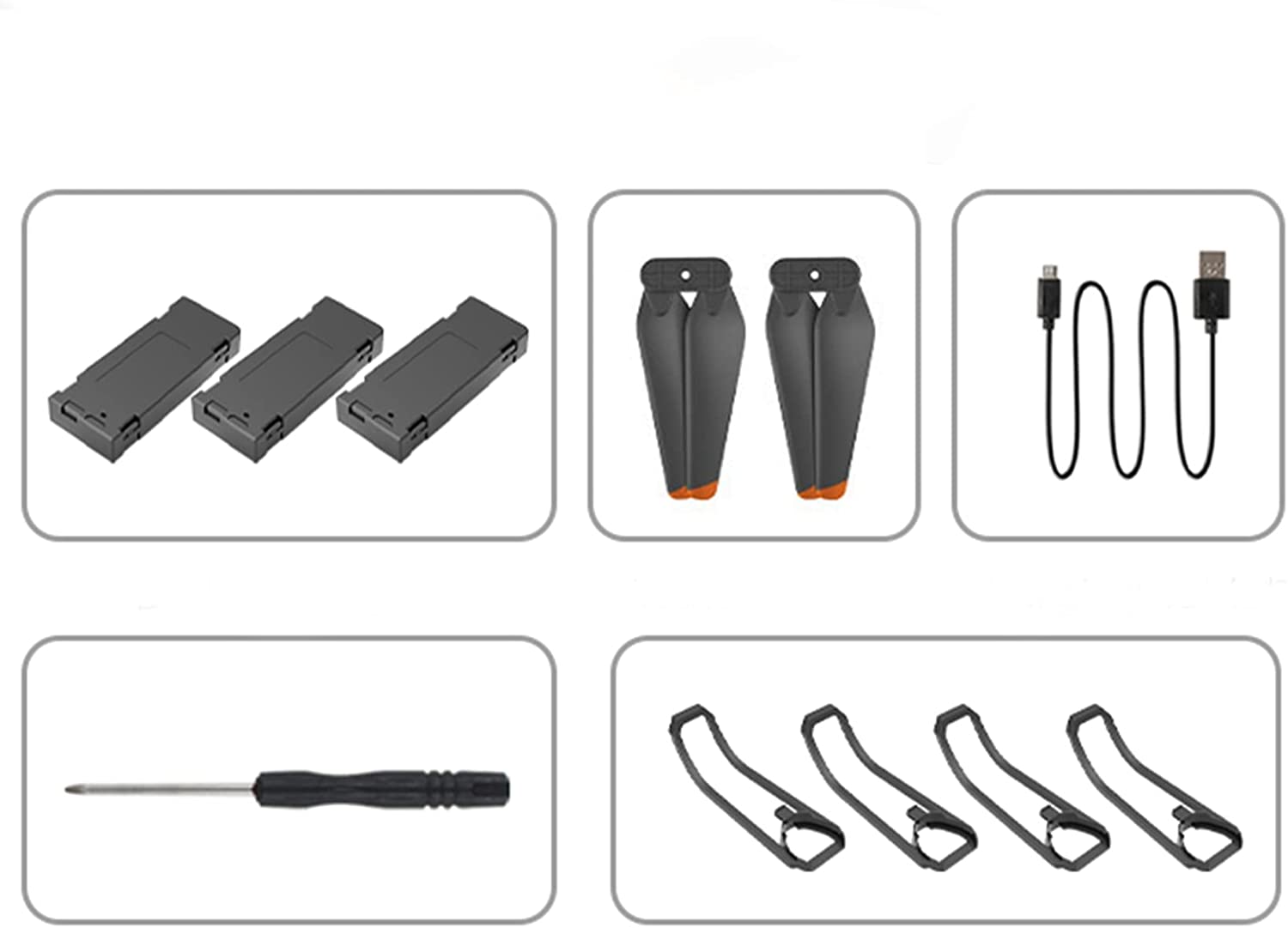 H36 Drone with Camera for Foldable RC Quadcopter Drone with 4K HD Camera， WiFi FPV Live Video， Altitude Hold， One Key Take Off/Landing， 3D Flip， APP Control， with Obstacle Avoidance Function