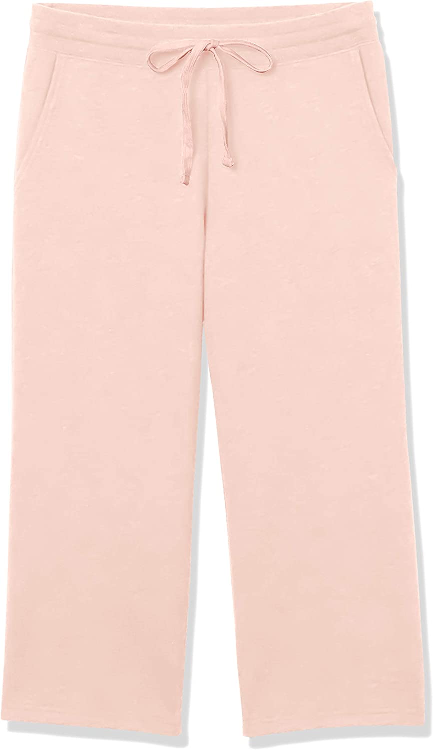 Amazon Essentials Women's French Terry Fleece Wide-Leg Crop Sweatpant