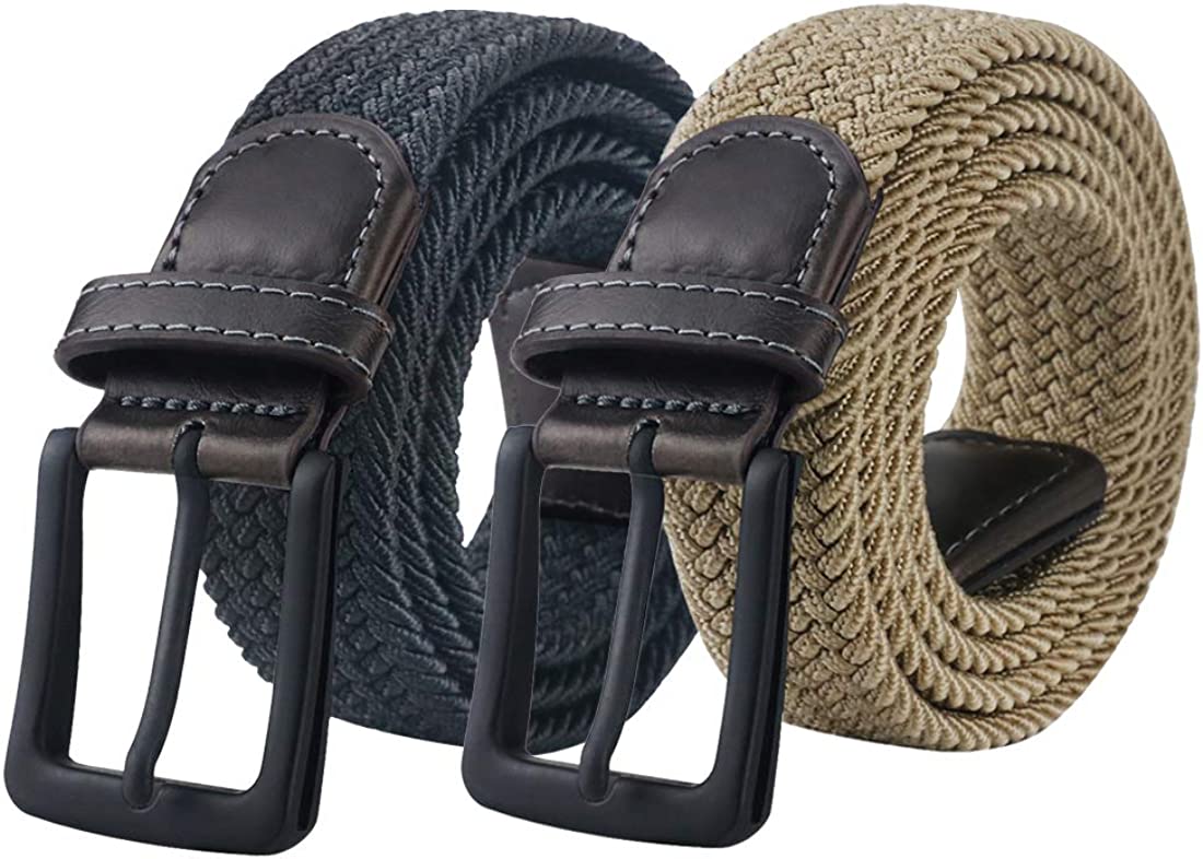 maikun Belts For Men, Canvas Elastic Belt, Mens Womens Boys Belt For Father's Day