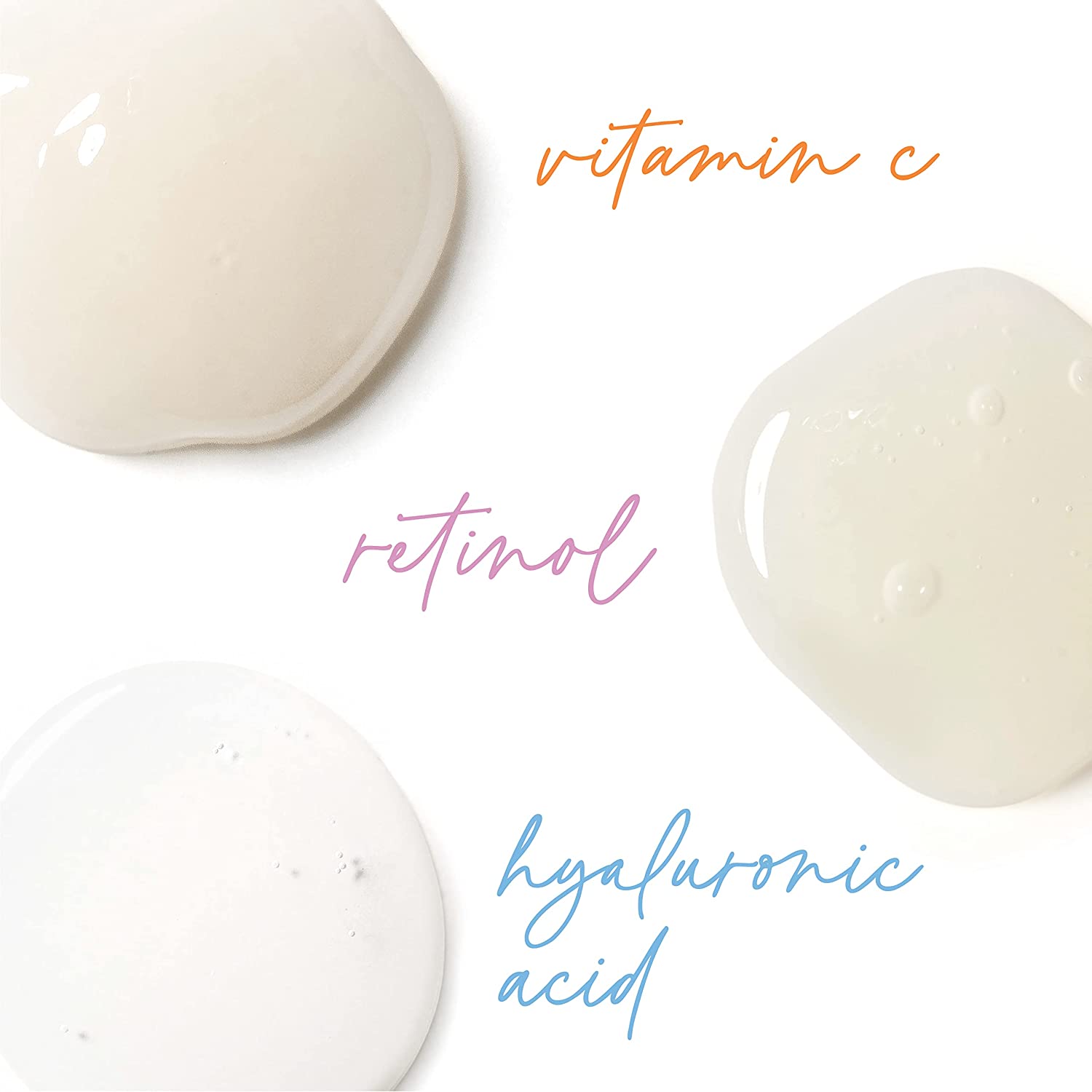 Tree of Life Vitamin C Serum, Retinol Serum and Hyaluronic Acid Serum for Brightening, Firming, and Hydrating for Face; Total Skin Reset Day & Night, 3 Count x 1 Fl Oz