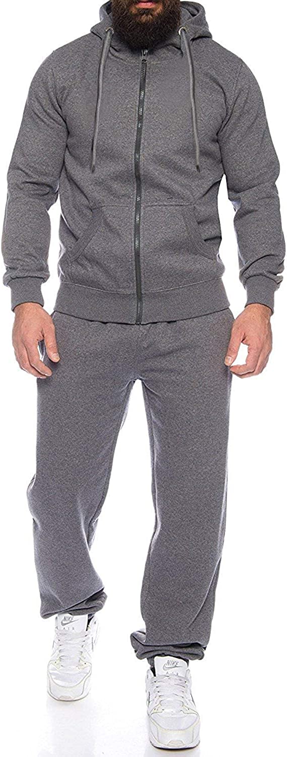 COOFANDY Sweatsuits for Men Long Sleeve 2 Piece Full Zip Hoodie Sweatpants Tracksuit Set Casual Comfy Jogging Suits S-4XL
