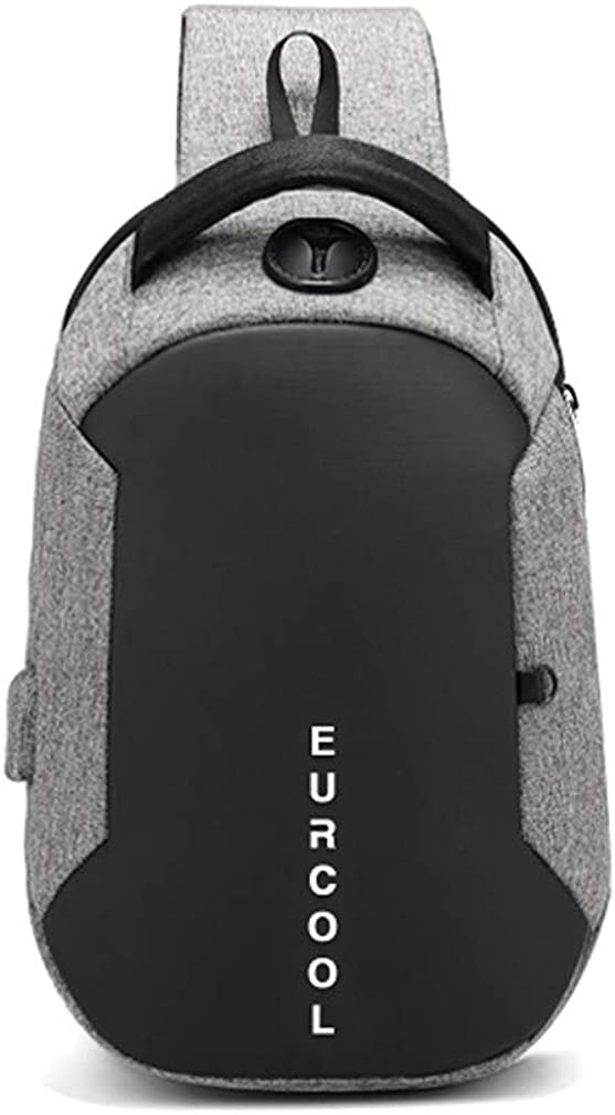 Eurcool Mens Shoulder Bag,Small Sling Messenger Bags,Water Repellent Cross Body Chest Bag,Running Hiking Biking Daypacks …