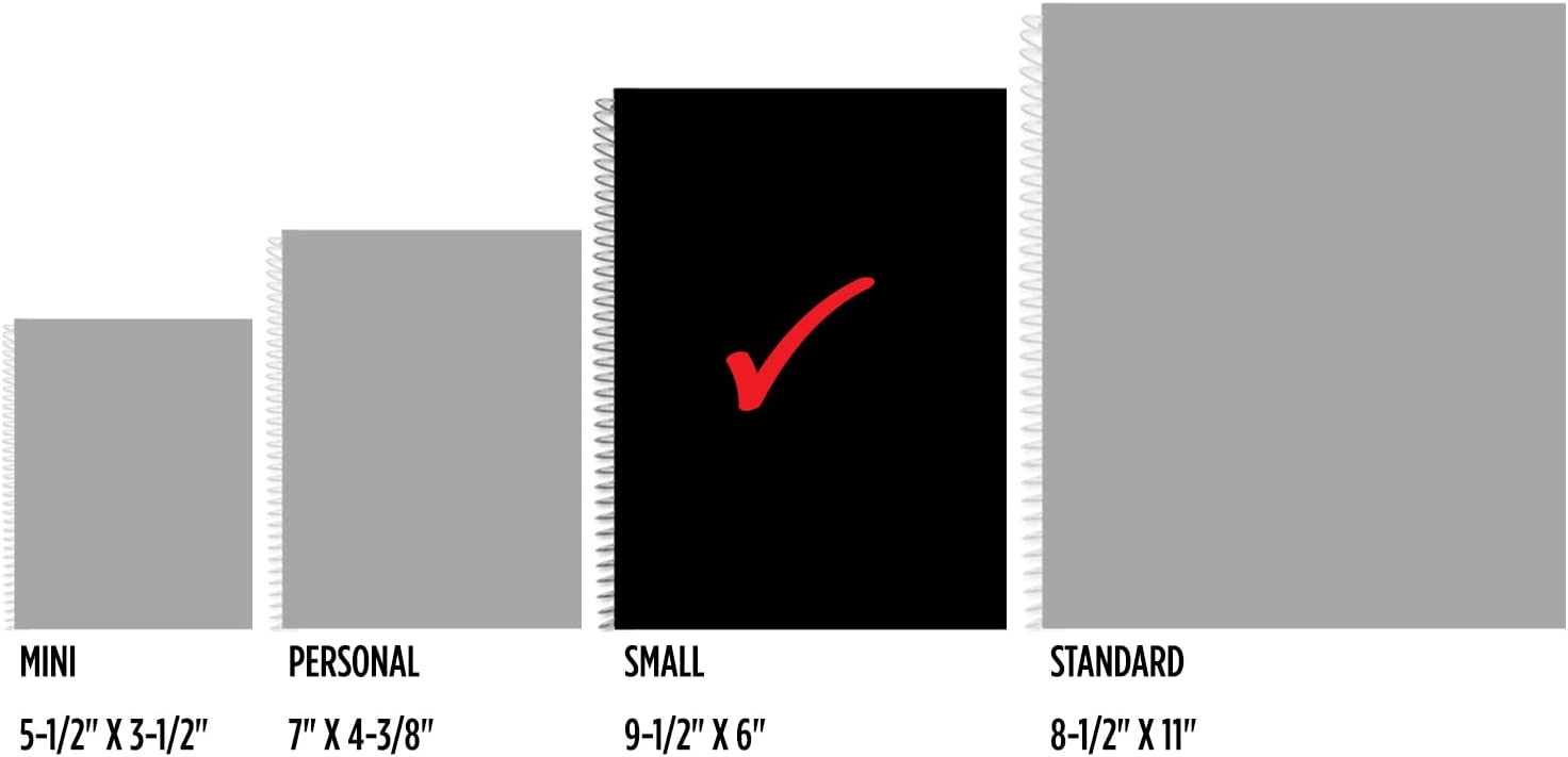 Five Star Small Spiral Notebook, 2-Subject, College Ruled Paper, 9-1/2" x 6", 100 Sheets, Amethyst Purple (840004CF1)