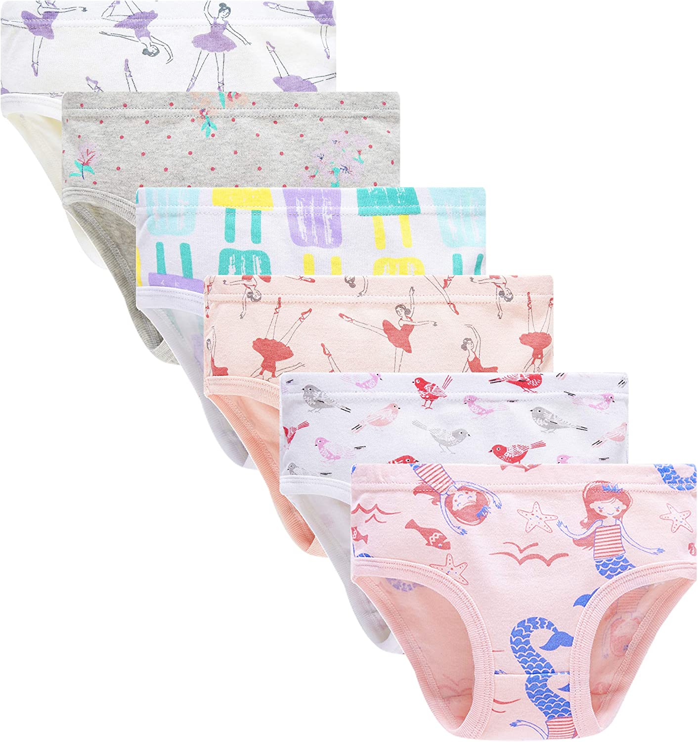 Barara King Girls Soft Cotton Underwear Toddler Panties Kids Undies