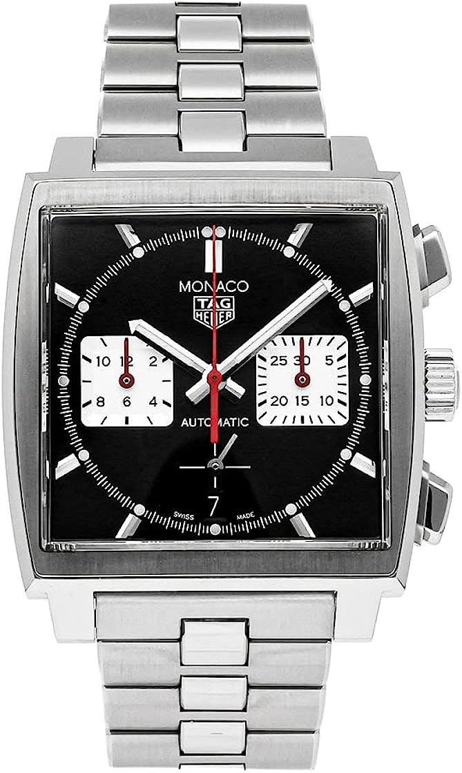 Tag Heuer Monaco Automatic Black Dial Watch CBL2113.BA0644 (Pre-Owned)