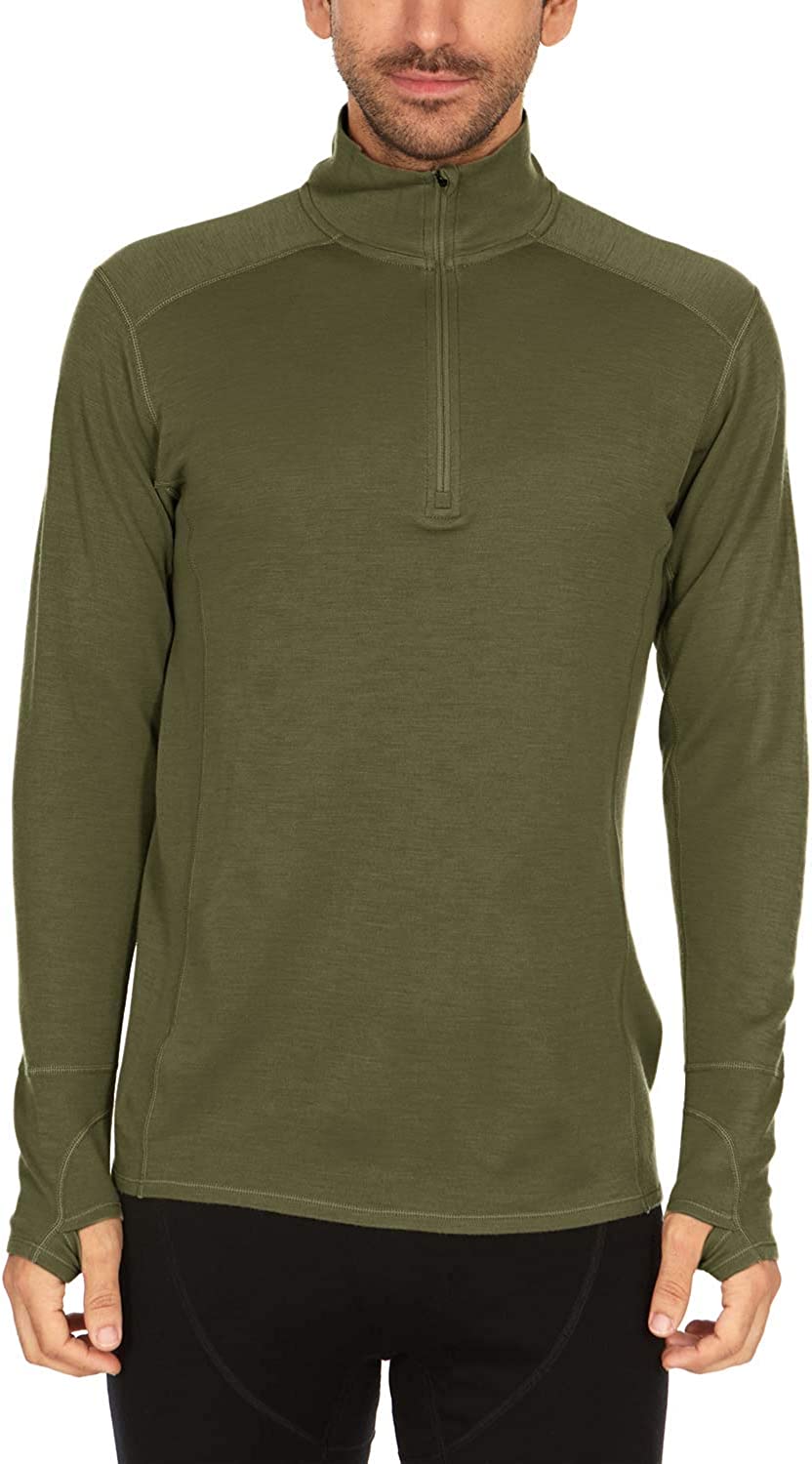 Minus33-100% Merino Wool - Isolation Men’s Midweight Quarter Zip - Warm Pullover - Outdoor Recreation Sweater