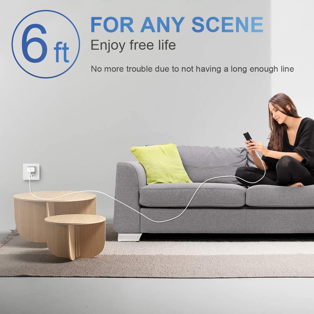 iPhone Fast Charger [Apple MFi Certified] 2-Pack USB C Wall Charger 20W PD Adapter with 6FT USB C to Fast Cable Compatible iPhone 14/14 Pro/14 Pro Max/14 Plus/13/12/11/Xs Max/XR/X, iPad