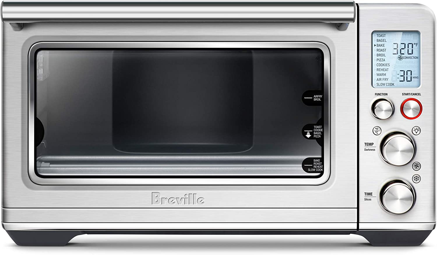 Breville Smart Oven Air Fryer Toaster Oven, Brushed Stainless Steel, BOV860BSS