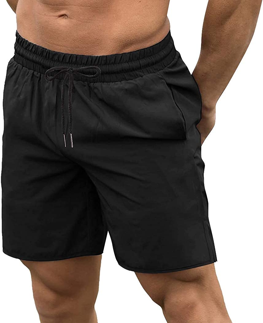COOFANDY Men's 2 Pack Gym Workout Shorts Quick Dry Bodybuilding Weightlifting Pants Training Running Jogger with Pockets