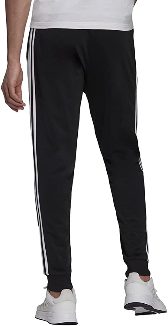adidas Men's Essentials Warm-up Slim Tapered 3-Stripes Tracksuit Bottoms
