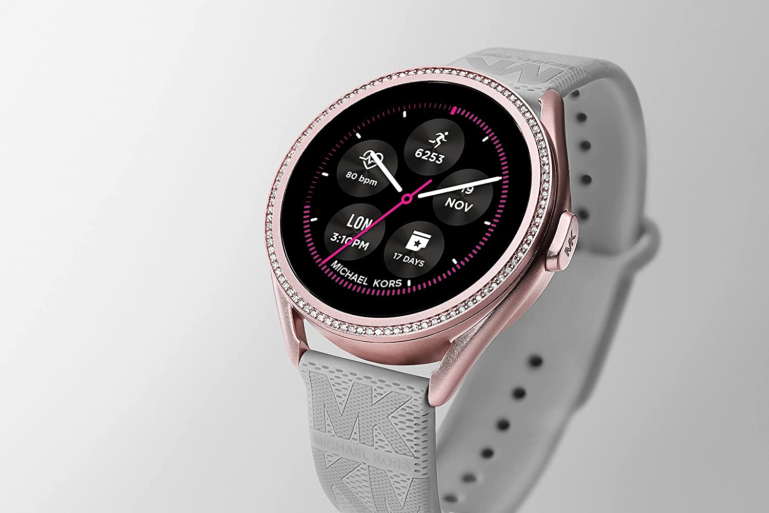 Michael Kors Women's MKGO Gen 5E 43mm Touchscreen Smartwatch with Fitness Tracker, Heart Rate, Contactless Payments, and Smartphone Notifications