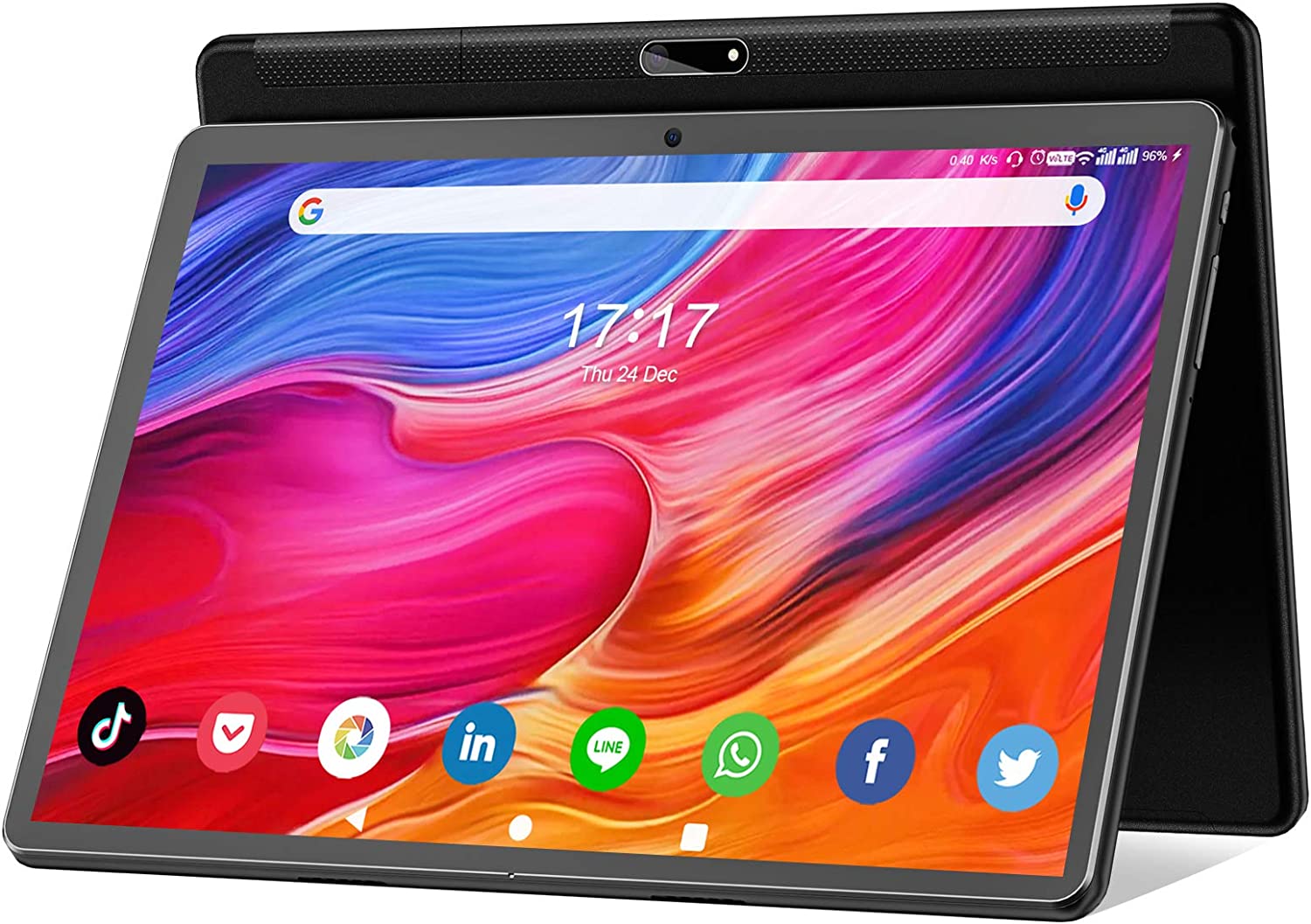 Tablet 10.1 inch Android 11 Tablet 2023 Latest Update Octa-Core Processor with 64GB Storage, Dual 13MP+5MP Camera, WiFi, Bluetooth, GPS, 128GB Expand Support, IPS Full HD Display (Black)